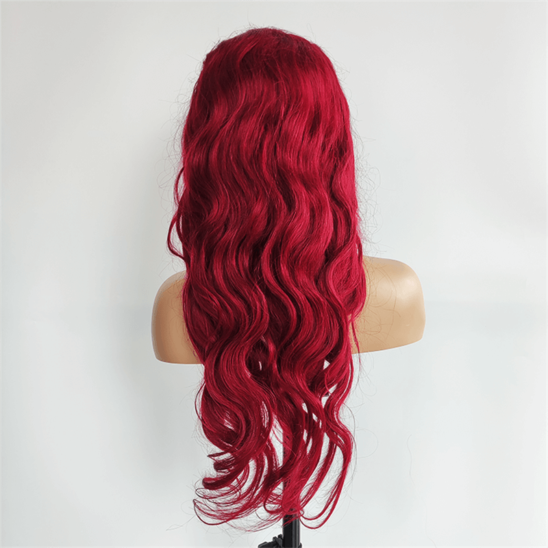 Wig Vendors Wholesale Red Color Lace Front Wig
